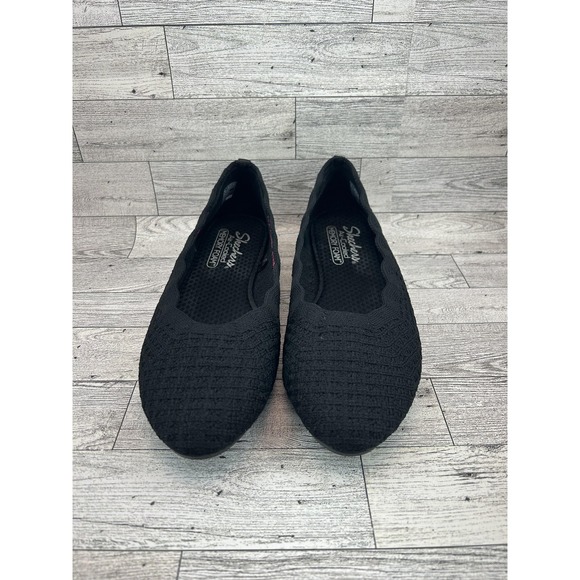 Skechers Shoes Womens Size 10 Black Air-Cooled Memory Foam‎ Stretch Fit Comfort - Picture 2 of 11